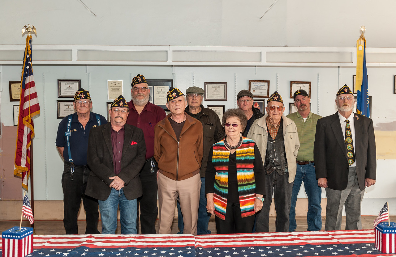 Photo of members from the American Legion, Barton-Hood Post 500, Abernathy, Texas